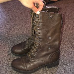 Brown Combat Boots